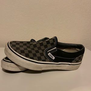 Kids Vans Checkerboard Slip On Shoes